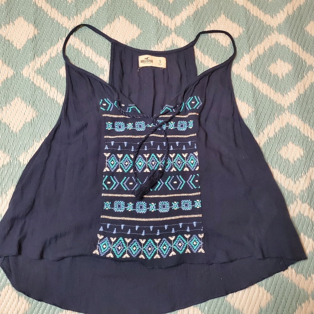 Hollister | Embroidered Geometric Tank Top
